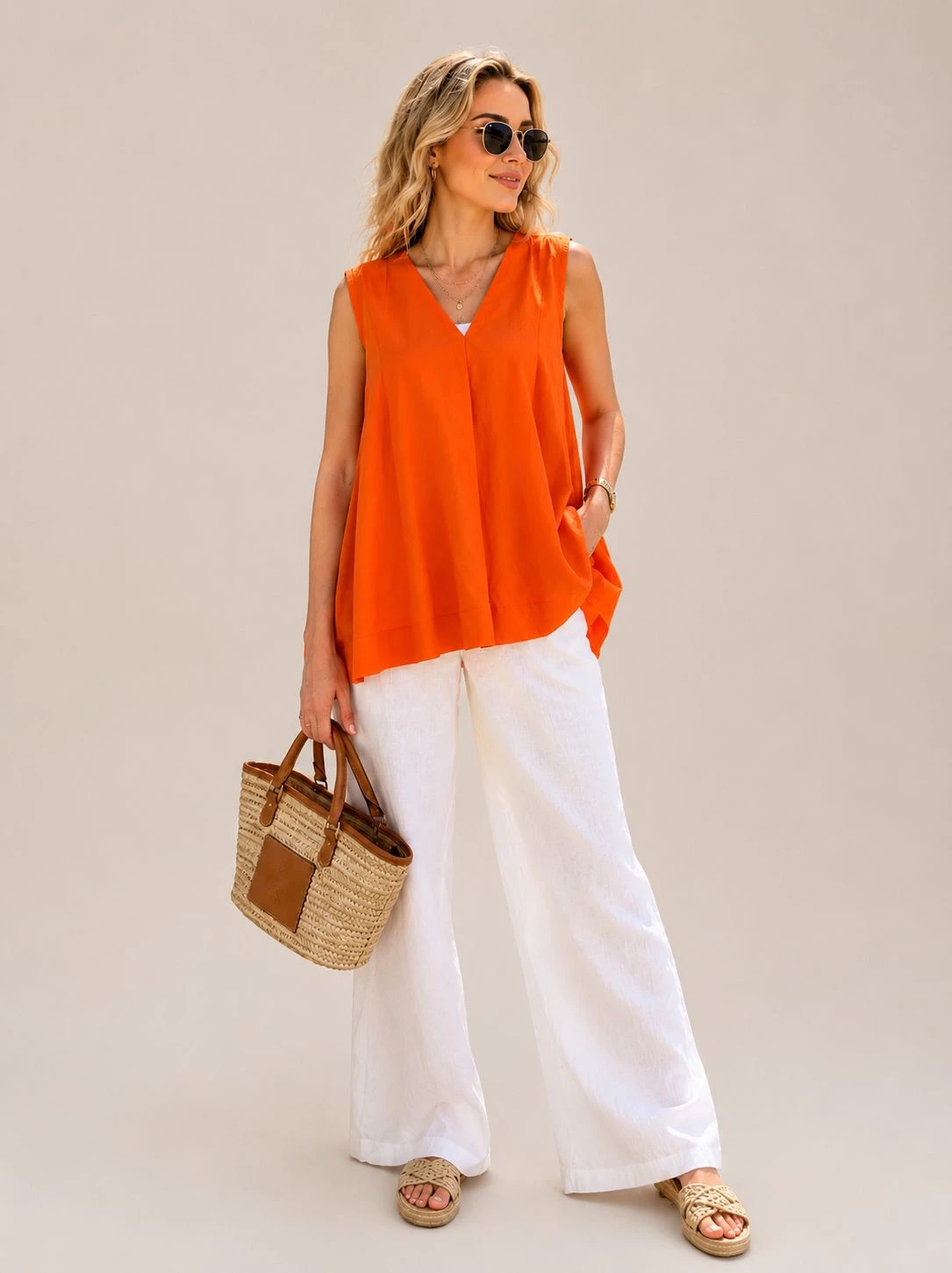 Plain and elegant pair